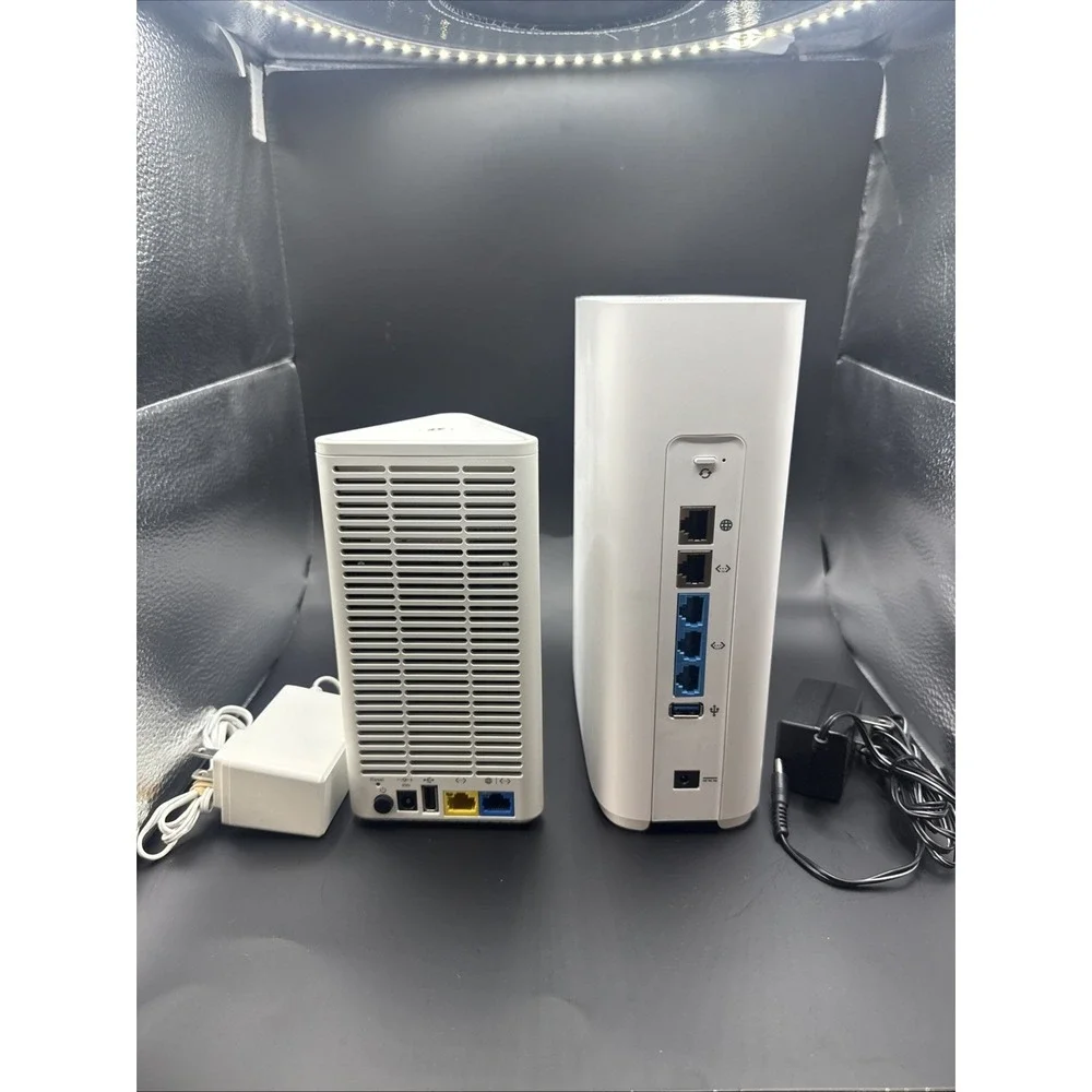 Google Fiber Wi-Fi Combo 6E Router 5-Port 6GHz GR6EXX0C & Mesh Extender GFEX310